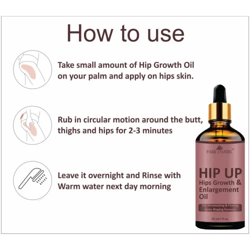 Park Daniel Hip Up Growth And Enlargement Oil (30ml, Pack of 3)