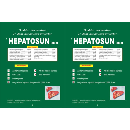 Pratik Nutraceuticals Hepatosun  Tablet (150 Tablets)