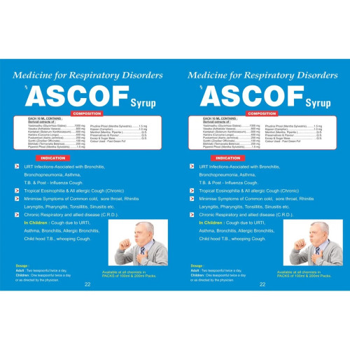 Pratik Nutraceuticals Ascof Syrup (200ml)