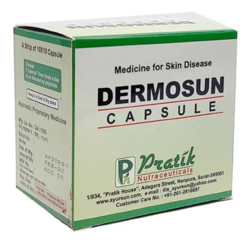 Pratik Nutraceuticals Dermosun  Capsulesule (100 Capsules)