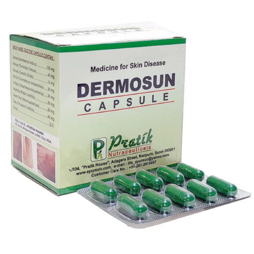 Pratik Nutraceuticals Dermosun  Capsulesule (100 Capsules)