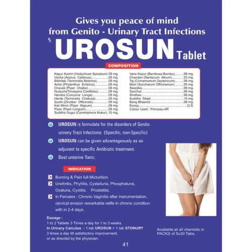 Pratik Nutraceuticals Urosun  Tablet (150 Tablets)