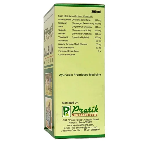 Pratik Nutraceuticals Calsun Syrup (200ml)