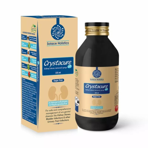 Solace Holistics Crystacure Sugar Free Kidney Stone Remover Syrup (225ml)