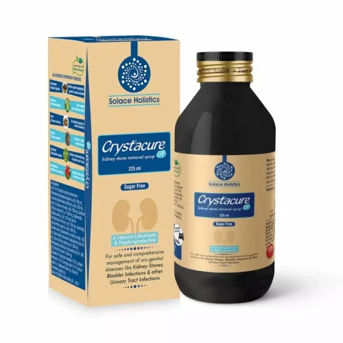 Solace Holistics Crystacure Sugar Free Kidney Stone Remover Syrup (225ml)