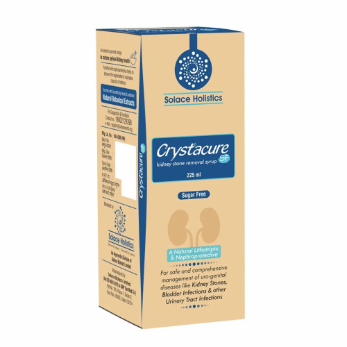 Solace Holistics Crystacure Sugar Free Kidney Stone Remover Syrup (225ml)