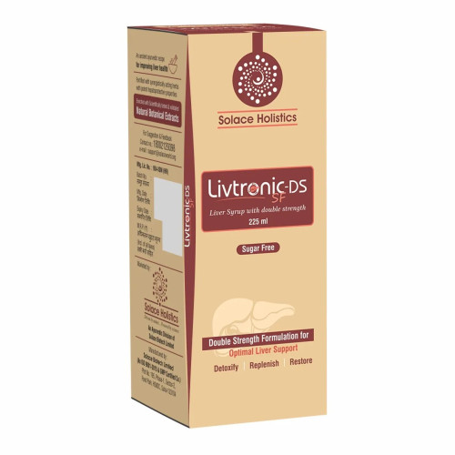 Solace Holistics Livtronic Double Strength Suger Free Liver Syrup (225ml)