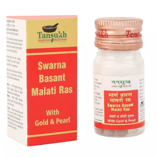Tansukh Swarna Basant Malti Ras (With Gold & Pearl) (10 Tablets)