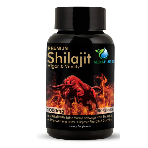 Vedapure Veda Shilajit Vigor & Vitality  Capsules (60 Capsules)