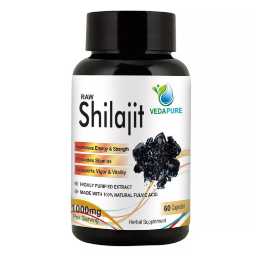 Vedapure Raw Shilajit  Capsules (60 Capsules)