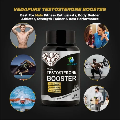 Vedapure Testosterone Booster 1000mg (60 Capsules)