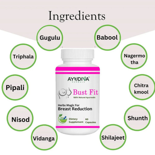 Ayudiva Herbals Bust Fit  Capsules (60 Capsules)