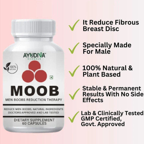 Ayudiva Herbals Moob  Capsules (60 Capsules)