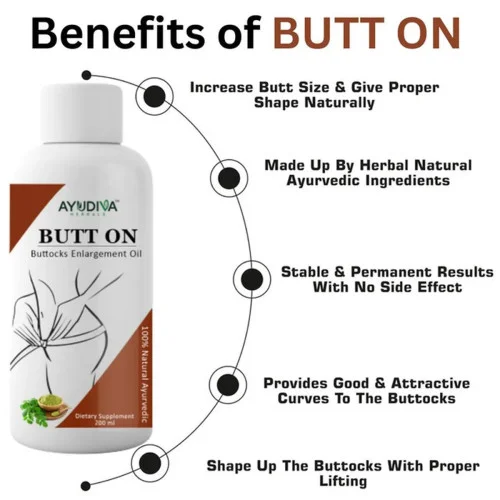 Ayudiva Herbals Butt On Oil (200ml)