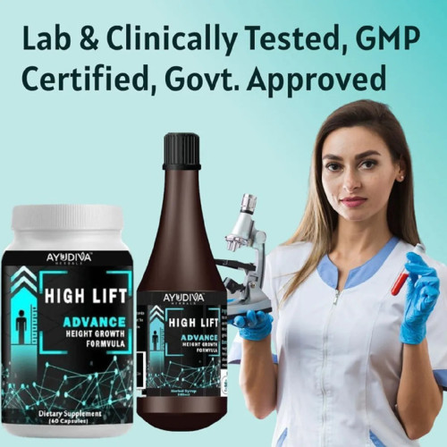 Ayudiva Herbals High Lift  Capsules + Syrup (60cap + 200ml) (1Pack)
