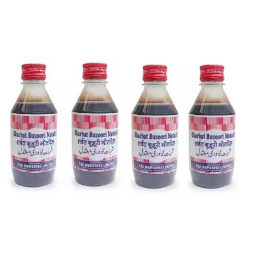 Rex Sharbat Bazoori Motadil (200ml, Pack of 4)