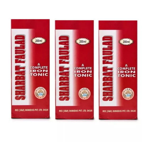 Rex Sharbat Faulad (200ml, Pack of 3)