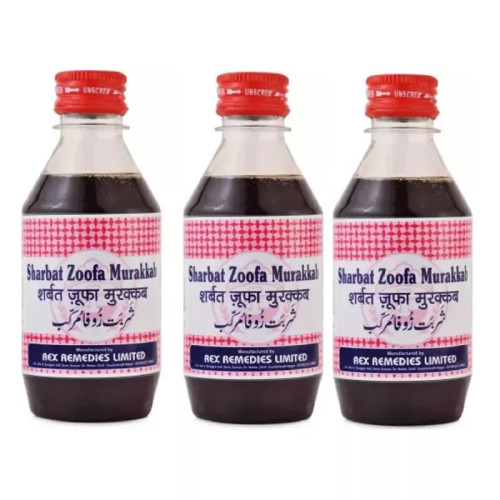 Rex Sharbat Zoofa Murakkab (200ml, Pack of 3)