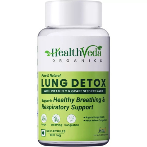 Health Veda Organics Lung Detox (60cap)