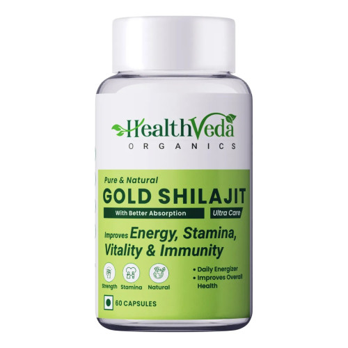 Health Veda Organics Gold Shilajit (60cap)
