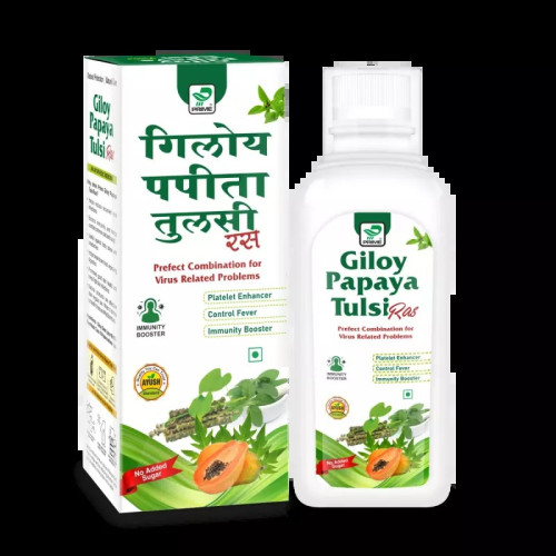 Prime Giloy Papaya Tulsi Ras (500ml)