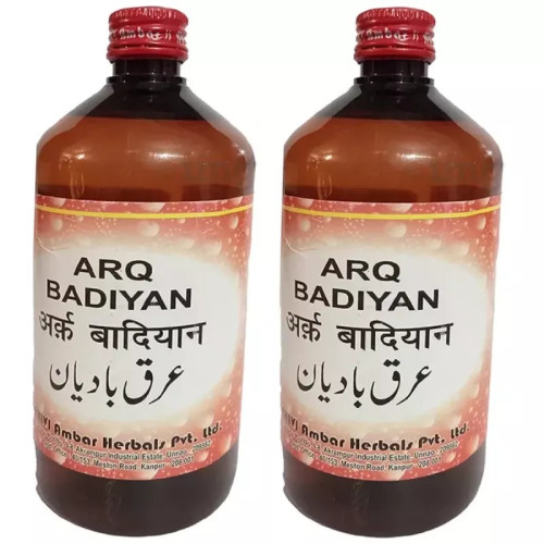 Dehlvi Ambar Arq Badiyan (500ml, Pack of 2)