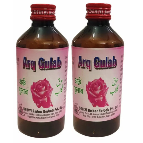 Dehlvi Ambar Arq Gulab (200ml, Pack of 2)