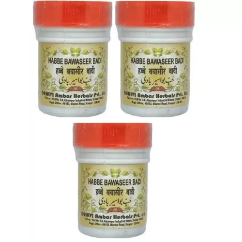Dehlvi Ambar Habbe Bawasir Badi (40Pills, Pack of 3)