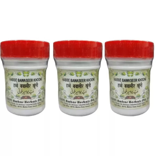 Dehlvi Ambar Habbe Bawasir Khooni (40Pills, Pack of 3)