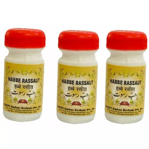 Dehlvi Ambar Habbe Rassaut (50Pills, Pack of 3)