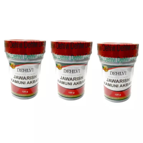 Dehlvi Ambar Jawarish Kamuni Akbar (125g, Pack of 3)