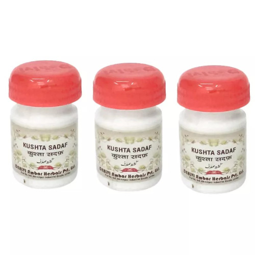 Dehlvi Ambar Kushta Sadaf (10g, Pack of 3)
