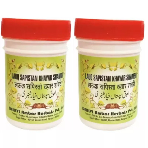 Dehlvi Ambar Lauq Sapistan Khayar Shambari (125g, Pack of 2)