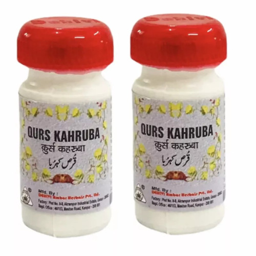 Dehlvi Ambar Qurs Kahruba (20 Tablets, Pack of 2)