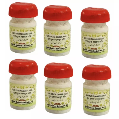 Dehlvi Ambar Qurs Kushta Khabsul Hadid (30 Tablets, Pack of 6)