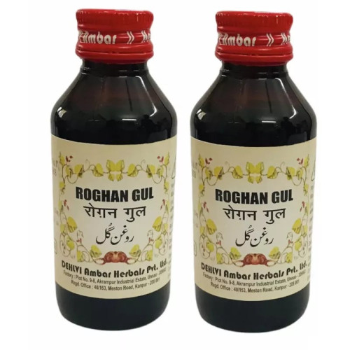 Dehlvi Ambar Roghan Gul (50ml, Pack of 2)