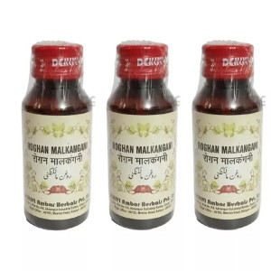 Dehlvi Ambar Roghan Malkangani (25ml, Pack of 3)