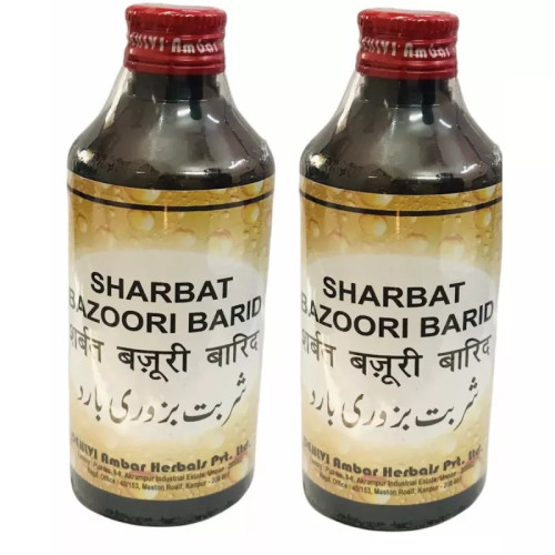 Dehlvi Ambar Sharbat Bazoori Barid (200ml, Pack of 2)