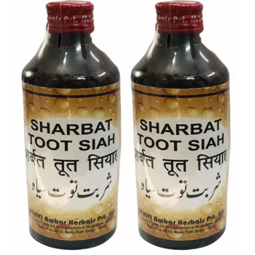 Dehlvi Ambar Sharbat Toot Siah (200ml, Pack of 2)