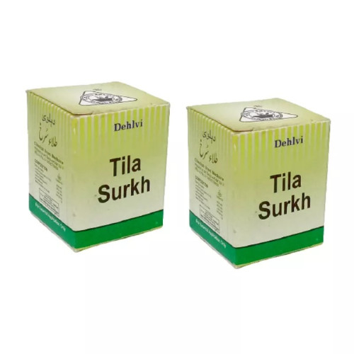 Dehlvi Ambar Tila Surkh (6g, Pack of 2)