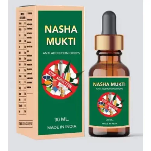 Roy Biotech Anti Addiction Drops + Nasa Mukti  Capsules (30ml Drops + 20Cap) (1Pack)