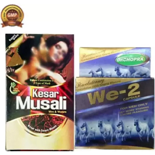 Roy Biotech Kesar Musali & We-2  Capsules (Each 10 Capsules) (1Pack)