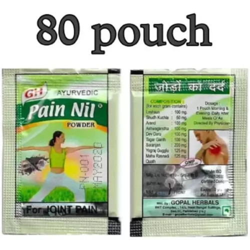 Roy Biotech Pain Nil Ayurvedic Powder (Each 0.36g) (80pcs)