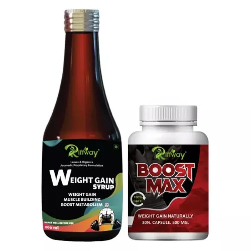 Riffway Weight Gain Syrup + Boost Maxx  Capsules (200ml+30 Capsules) (1Pack)