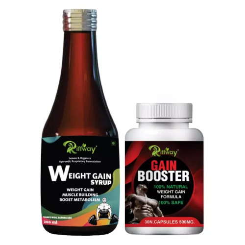Riffway Weight Gain Syrup + Gain Booster  Capsules (200ml+30 Capsules) (1Pack)