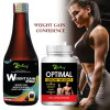 Riffway Weight Gain Syrup + Optimal Grow Weight  Capsules (200ml+30 Capsules) (1Pack)