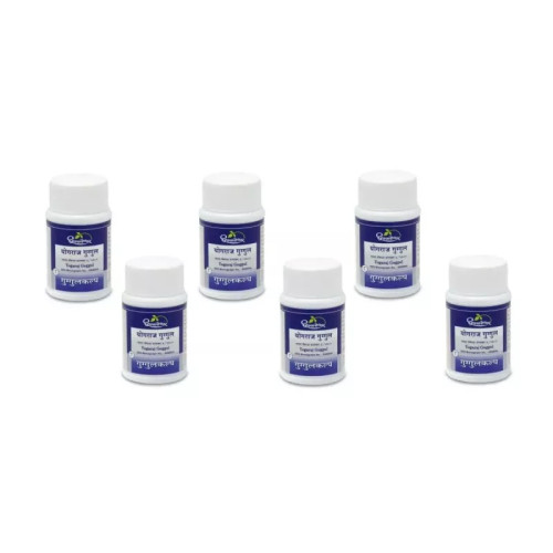 Dhootapapeshwar Yogaraj Guggul (60 Tablets, Pack of 6)