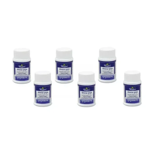 Dhootapapeshwar Yogaraj Guggul (60 Tablets, Pack of 6)