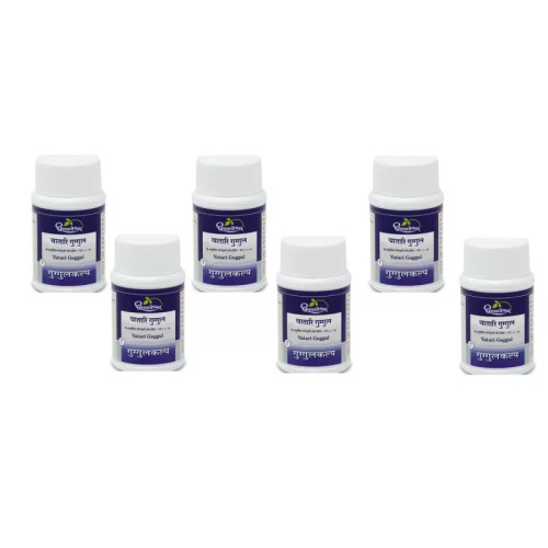 Dhootapapeshwar Vatari Gugglu (60 Tablets, Pack of 6)