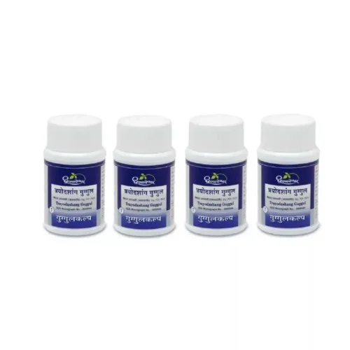 Dhootapapeshwar Trayodashang Guggul (60 Tablets, Pack of 4)